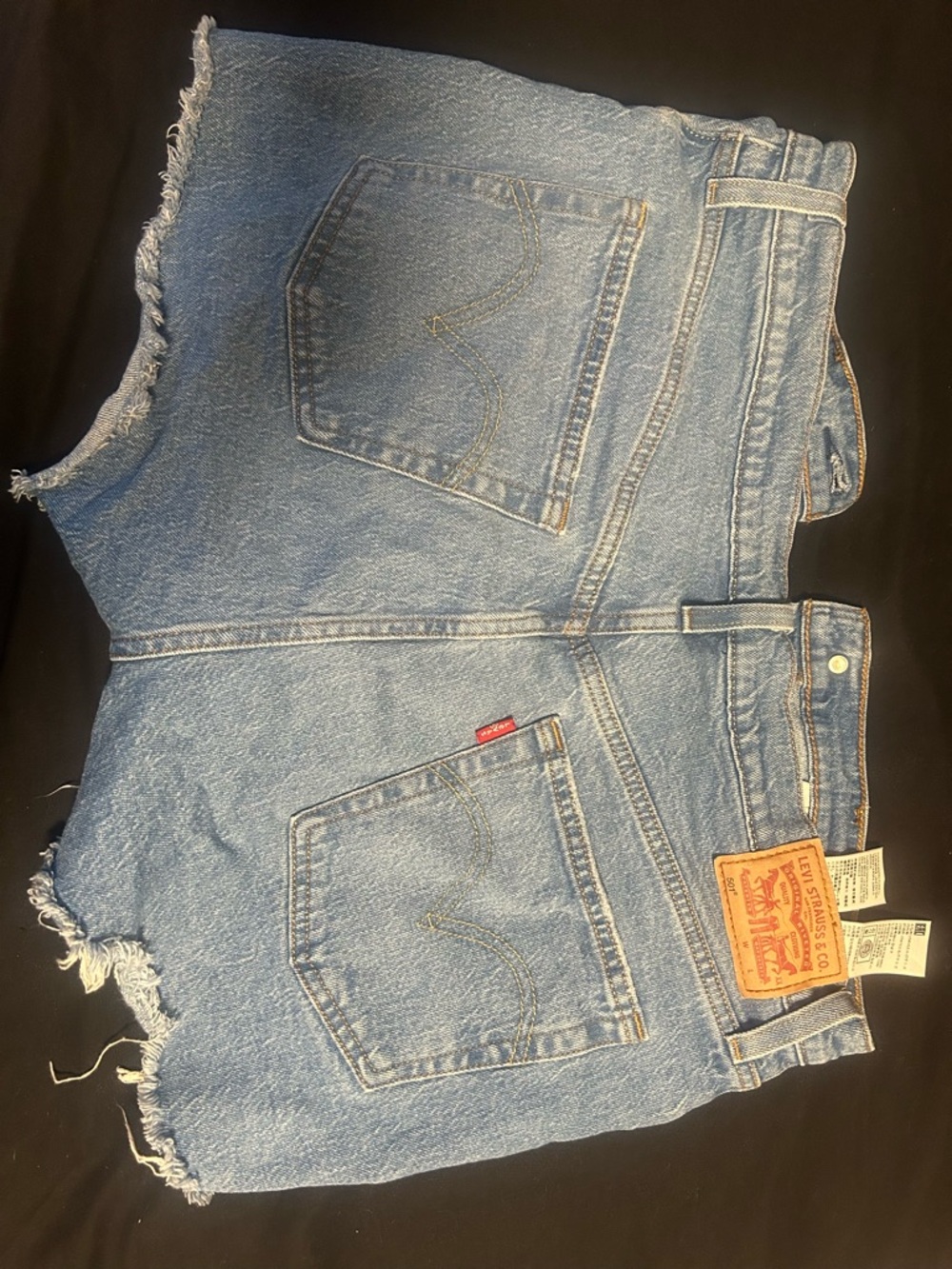 Levi's Light Blue Denim Jeans with Tan Stitching